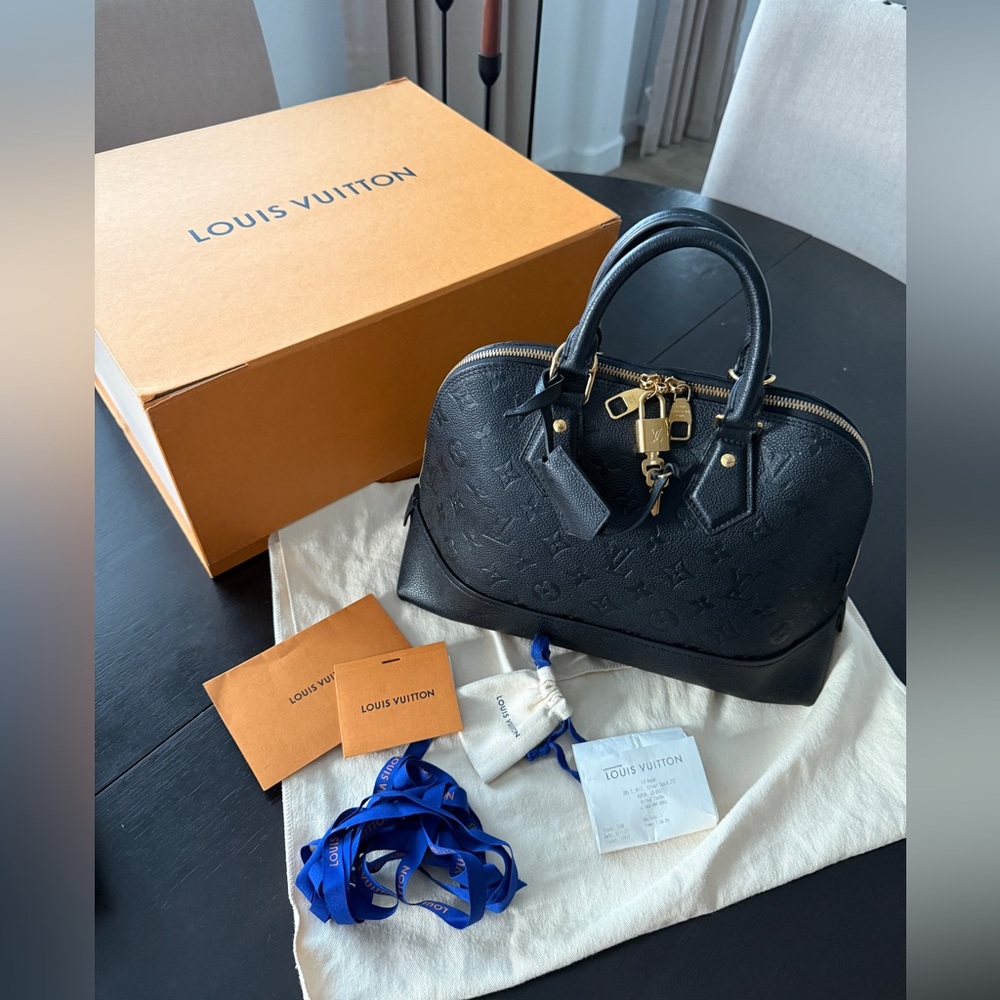 Louis Vuitton Alma PM Monogram Empreinte Leather Noir (Black)